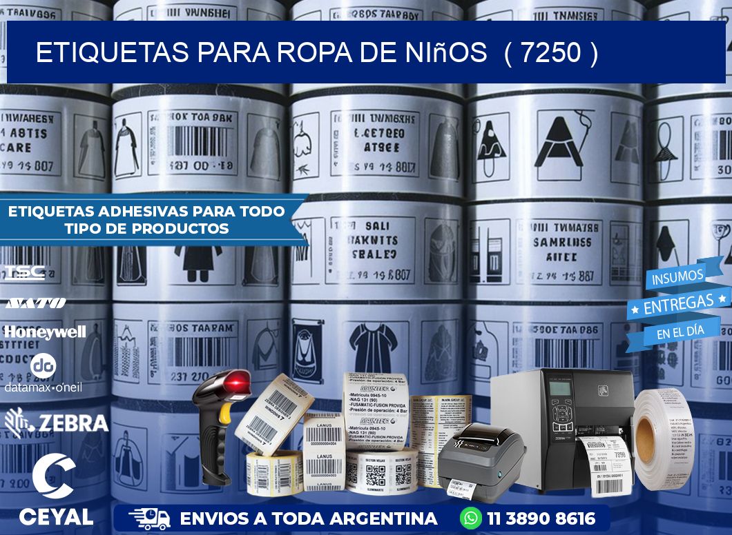 etiquetas para ropa de niños  ( 7250 )