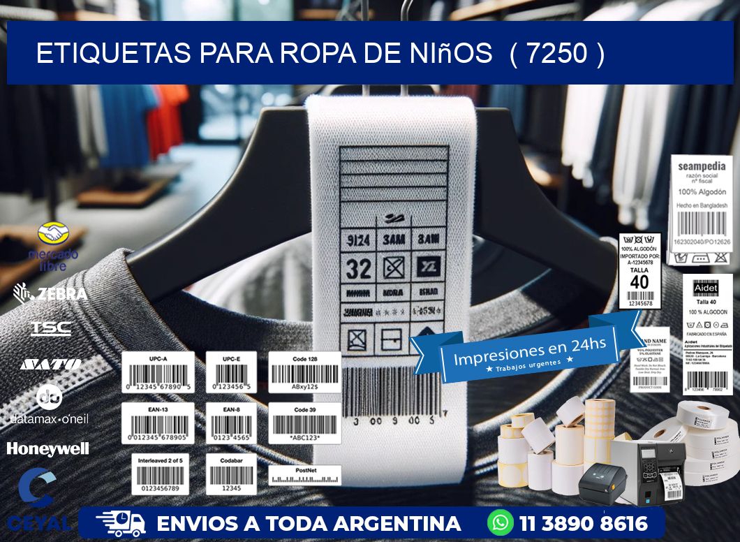 etiquetas para ropa de niños  ( 7250 )