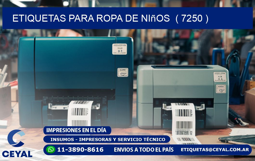 etiquetas para ropa de niños  ( 7250 )