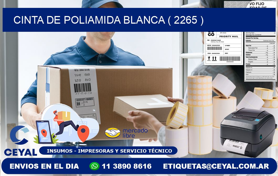 CINTA DE POLIAMIDA BLANCA ( 2265 )