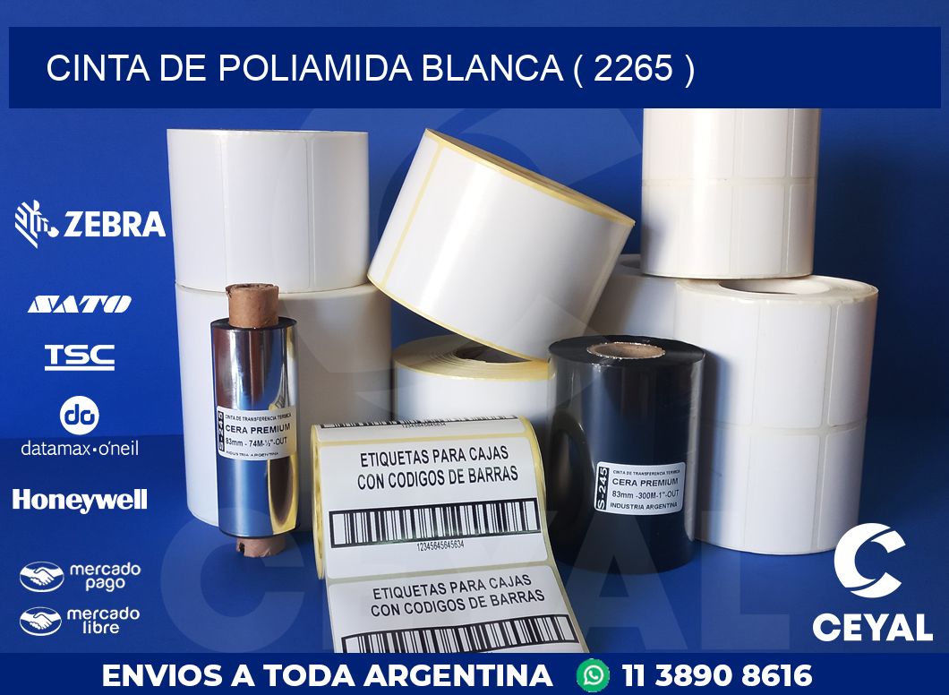 CINTA DE POLIAMIDA BLANCA ( 2265 )