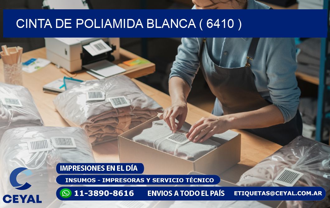 CINTA DE POLIAMIDA BLANCA ( 6410 )