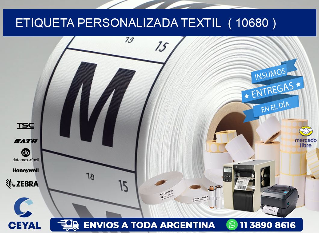 ETIQUETA PERSONALIZADA TEXTIL  ( 10680 )