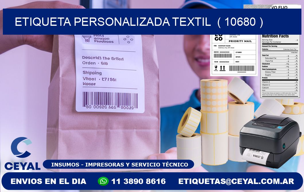 ETIQUETA PERSONALIZADA TEXTIL  ( 10680 )