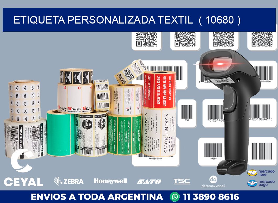 ETIQUETA PERSONALIZADA TEXTIL  ( 10680 )