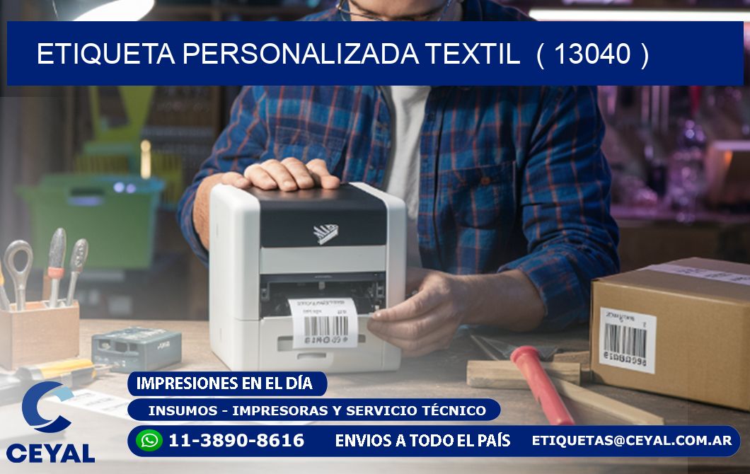 ETIQUETA PERSONALIZADA TEXTIL  ( 13040 )