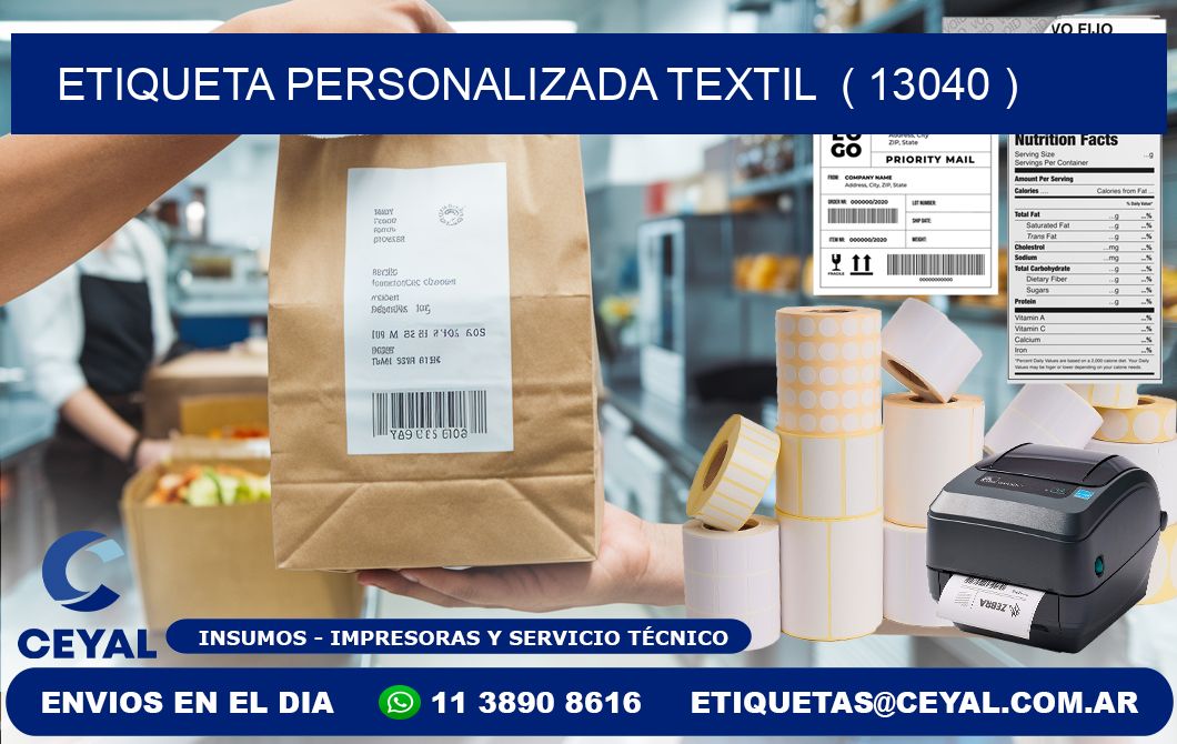 ETIQUETA PERSONALIZADA TEXTIL  ( 13040 )