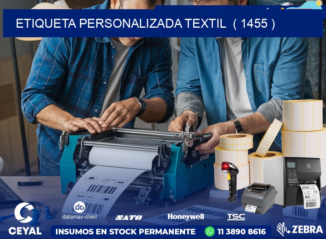 ETIQUETA PERSONALIZADA TEXTIL  ( 1455 )