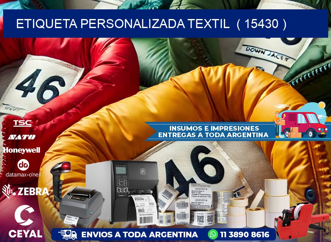 ETIQUETA PERSONALIZADA TEXTIL  ( 15430 )