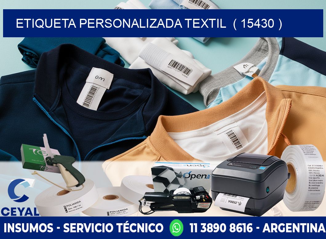 ETIQUETA PERSONALIZADA TEXTIL  ( 15430 )