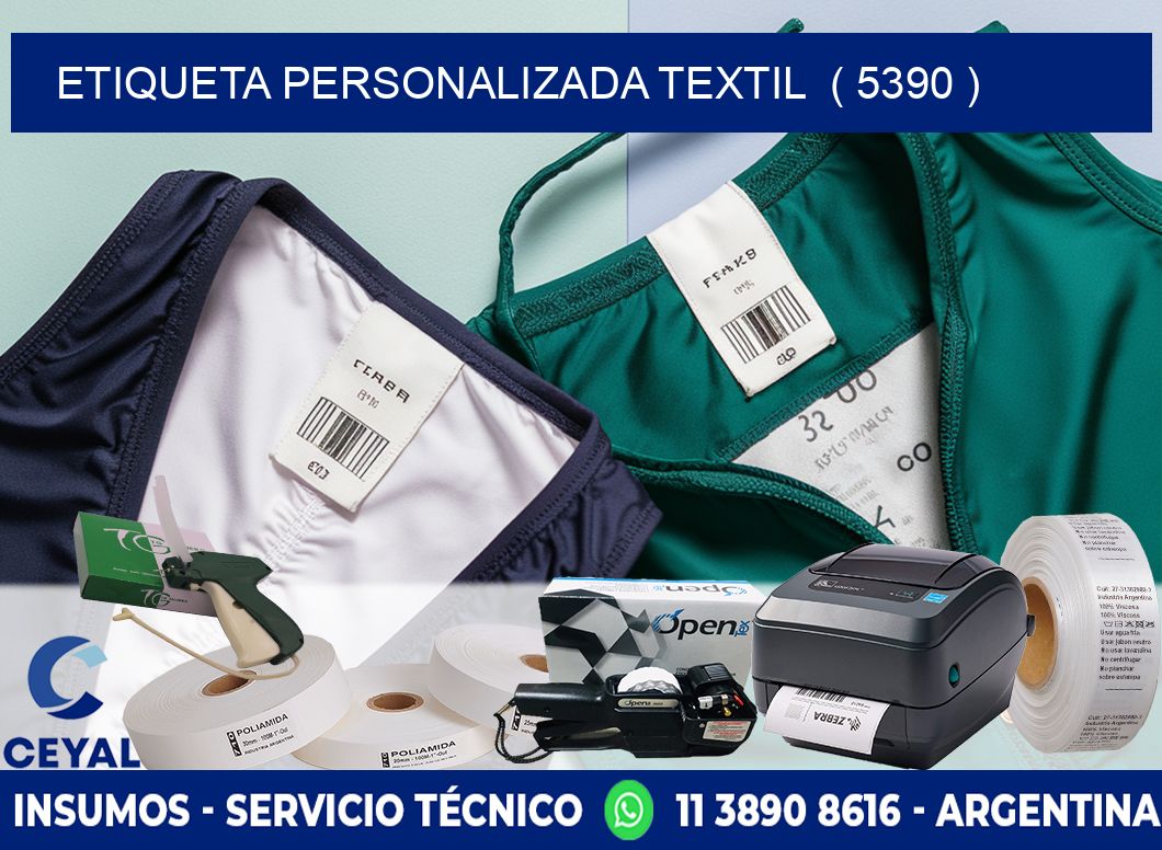 ETIQUETA PERSONALIZADA TEXTIL  ( 5390 )