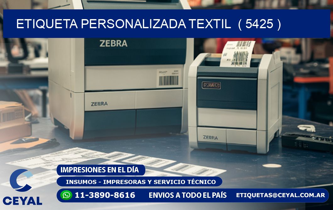 ETIQUETA PERSONALIZADA TEXTIL  ( 5425 )