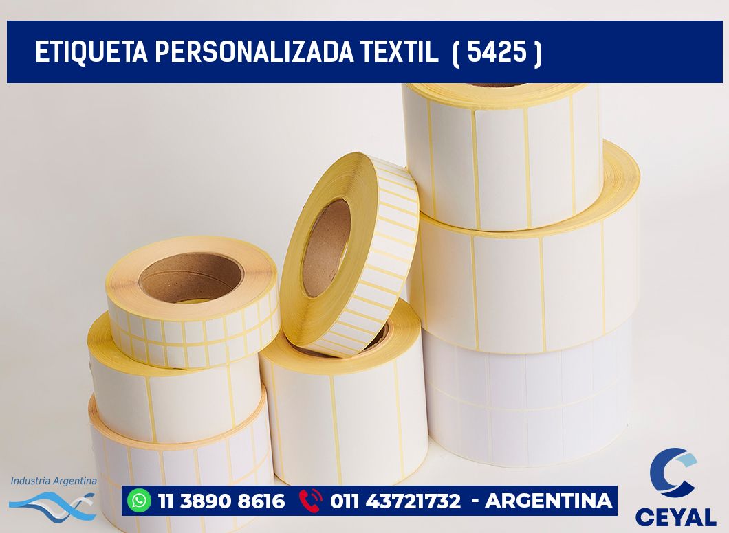 ETIQUETA PERSONALIZADA TEXTIL  ( 5425 )