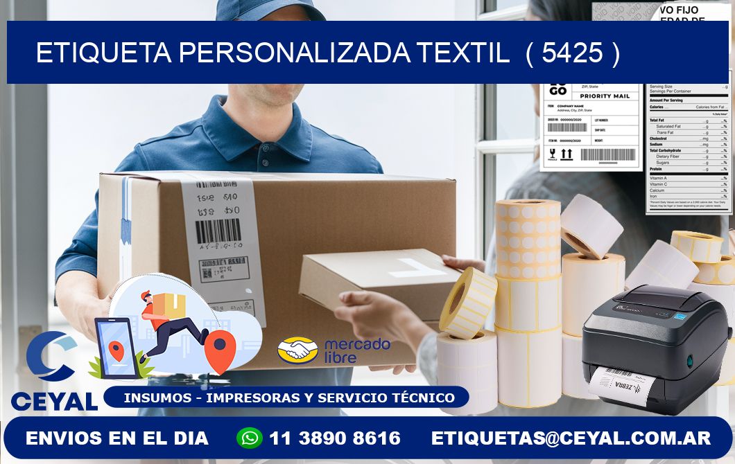 ETIQUETA PERSONALIZADA TEXTIL  ( 5425 )