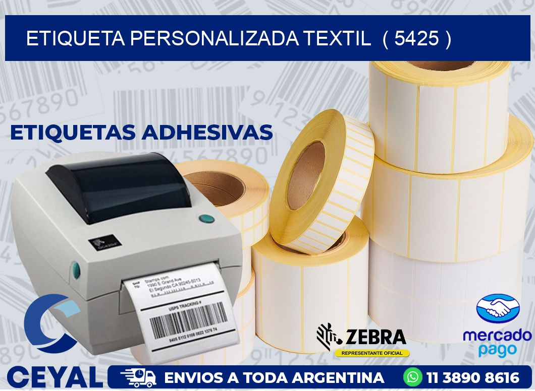 ETIQUETA PERSONALIZADA TEXTIL  ( 5425 )