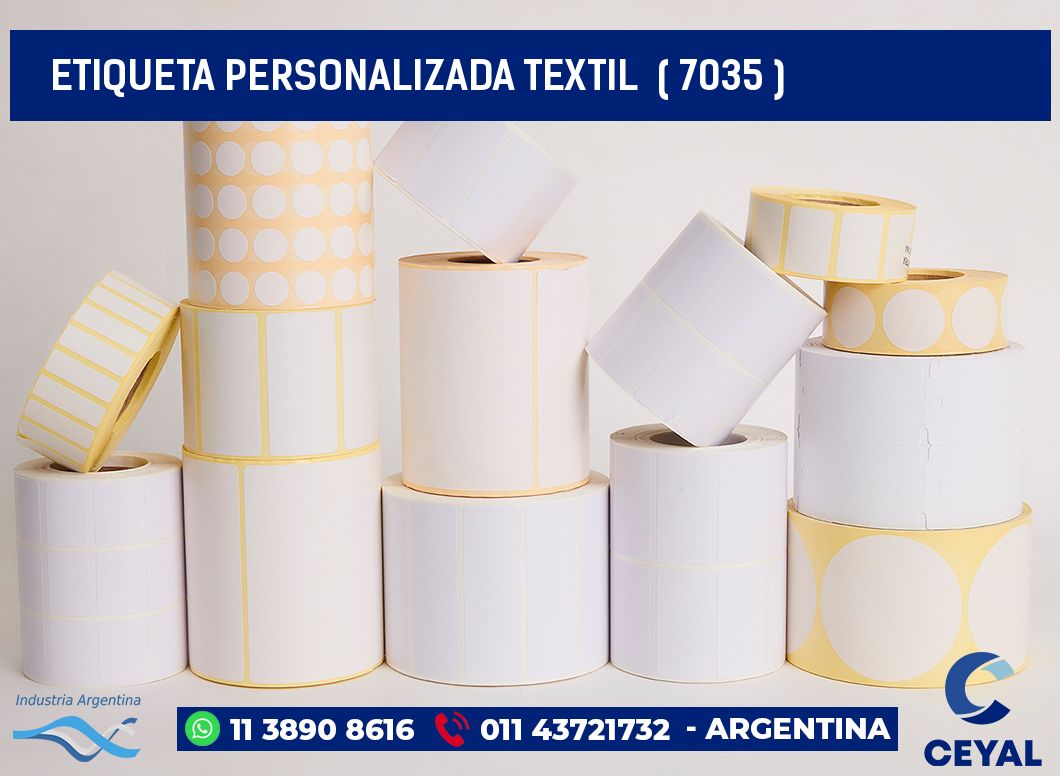 ETIQUETA PERSONALIZADA TEXTIL  ( 7035 )