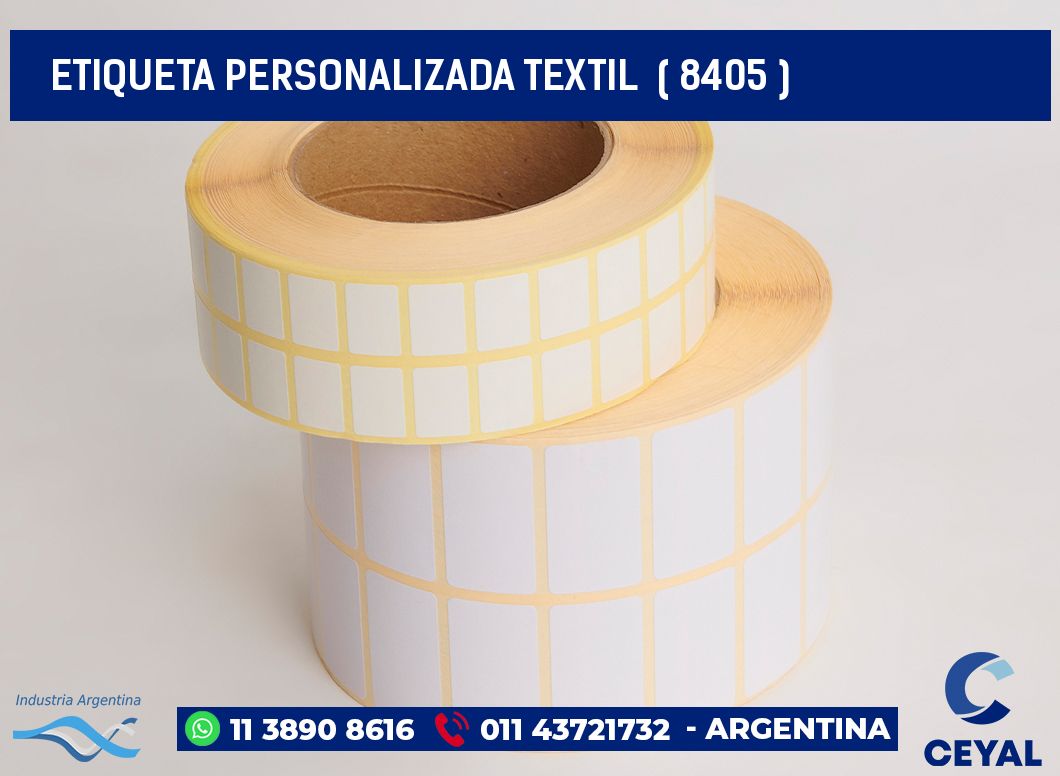 ETIQUETA PERSONALIZADA TEXTIL  ( 8405 )