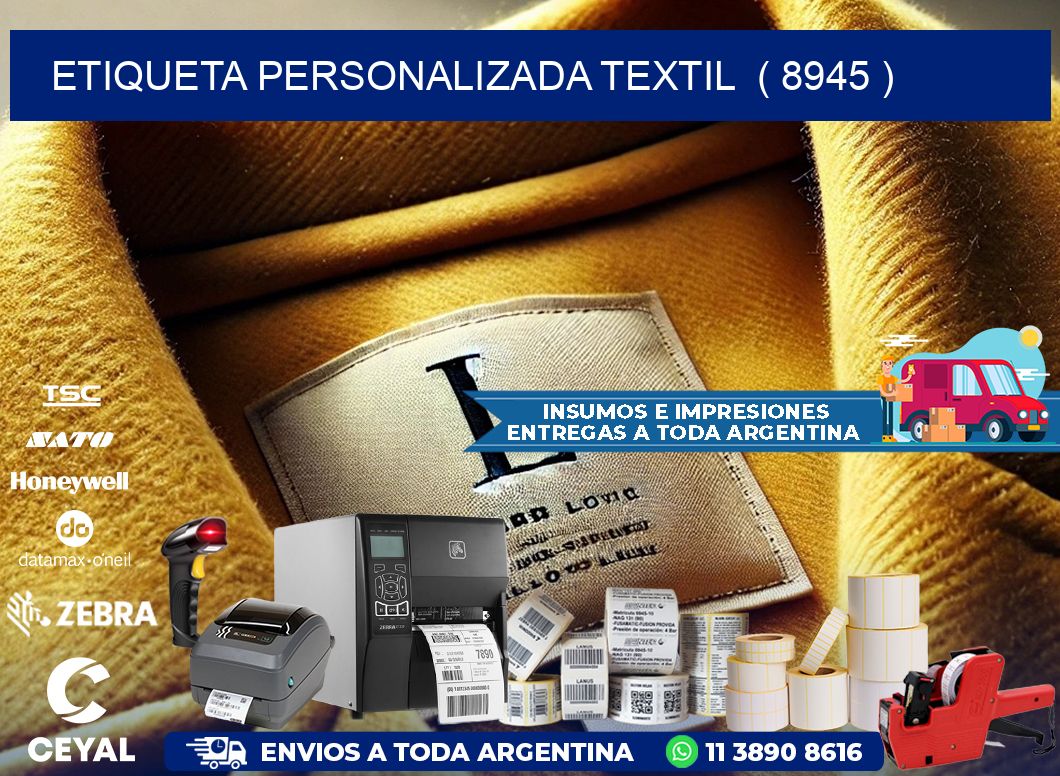 ETIQUETA PERSONALIZADA TEXTIL  ( 8945 )