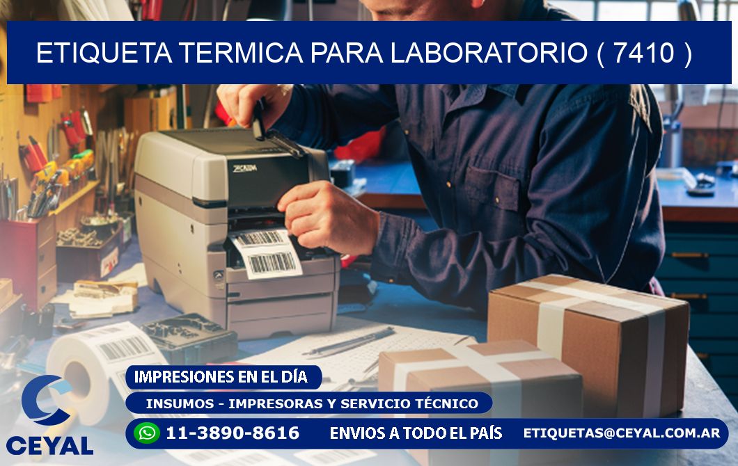 ETIQUETA TERMICA PARA LABORATORIO ( 7410 )