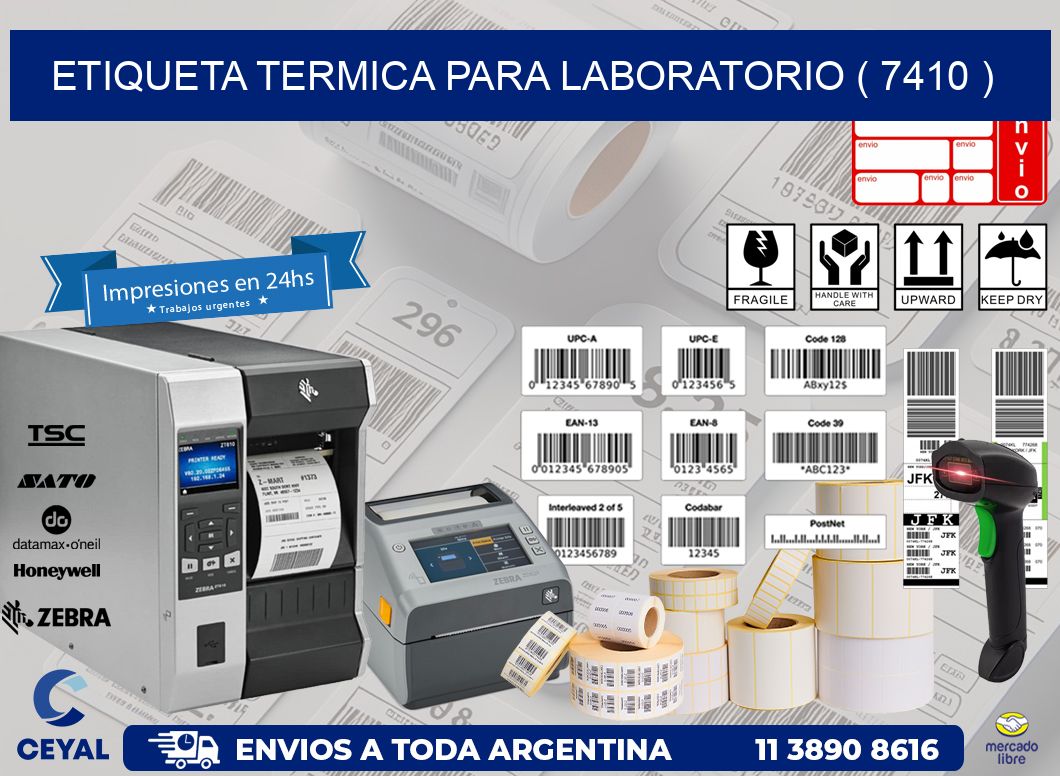 ETIQUETA TERMICA PARA LABORATORIO ( 7410 )