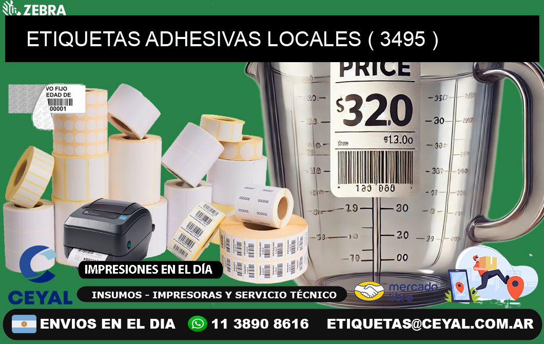 ETIQUETAS ADHESIVAS LOCALES ( 3495 )