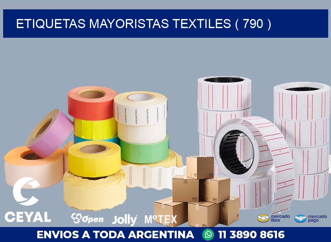 ETIQUETAS MAYORISTAS TEXTILES ( 790 )