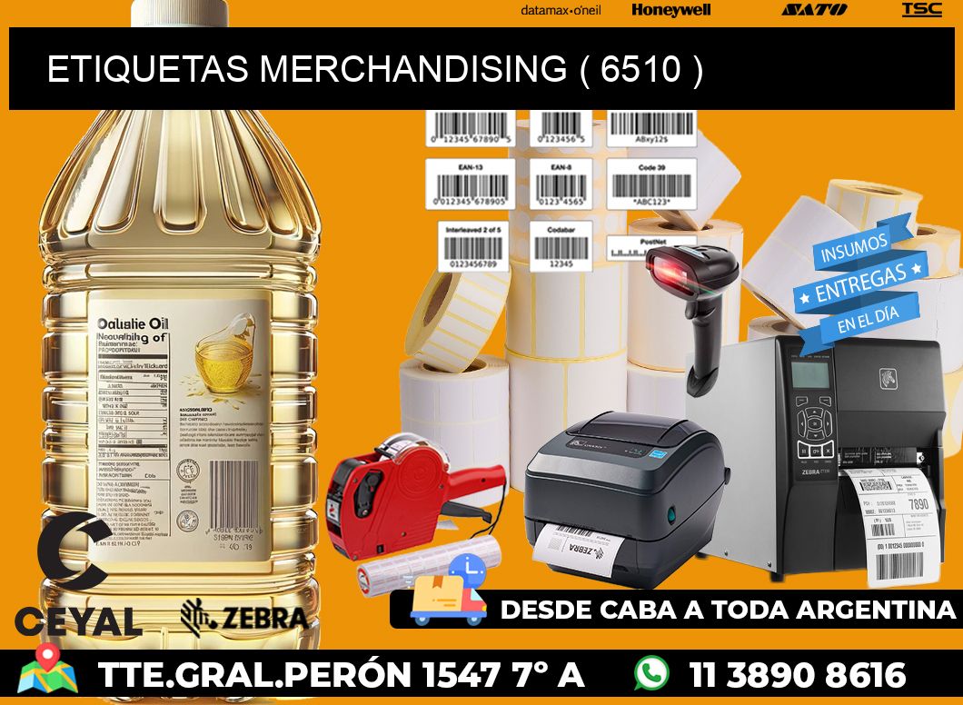 ETIQUETAS MERCHANDISING ( 6510 )