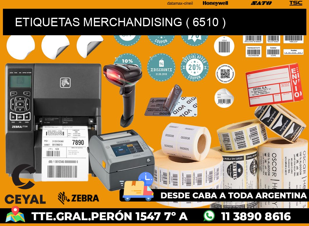 ETIQUETAS MERCHANDISING ( 6510 )