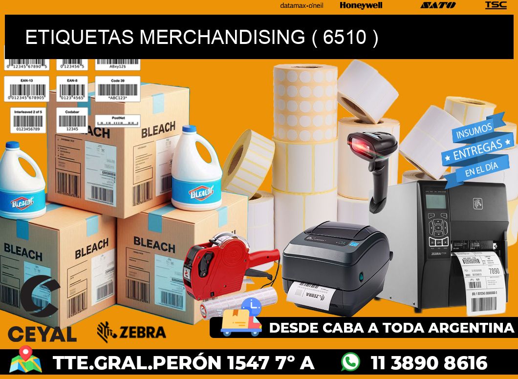 ETIQUETAS MERCHANDISING ( 6510 )