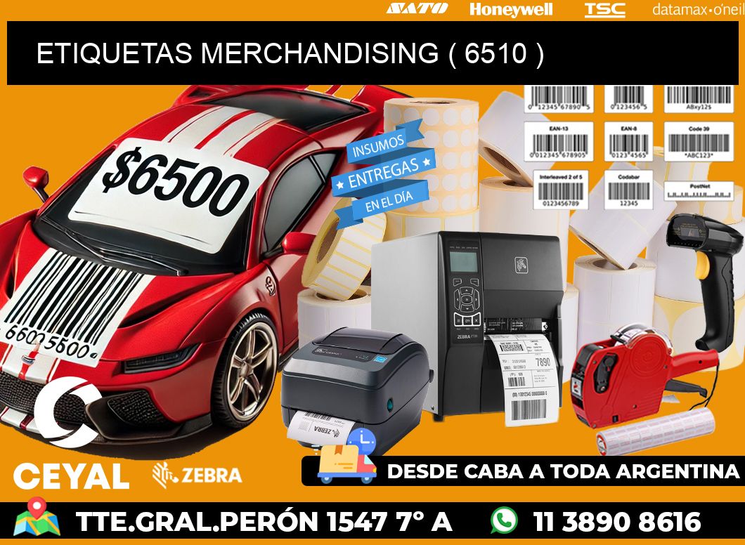 ETIQUETAS MERCHANDISING ( 6510 )