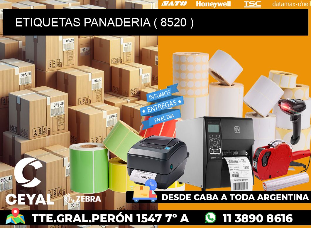 ETIQUETAS PANADERIA ( 8520 )