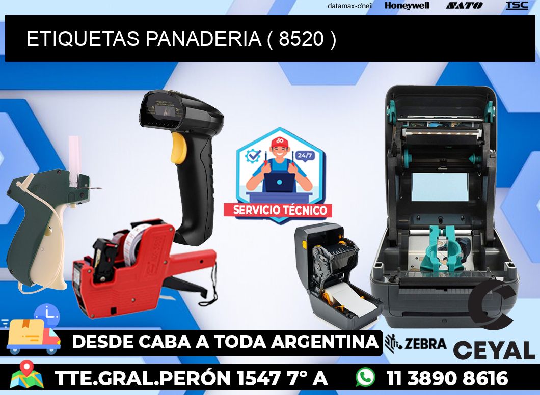 ETIQUETAS PANADERIA ( 8520 )