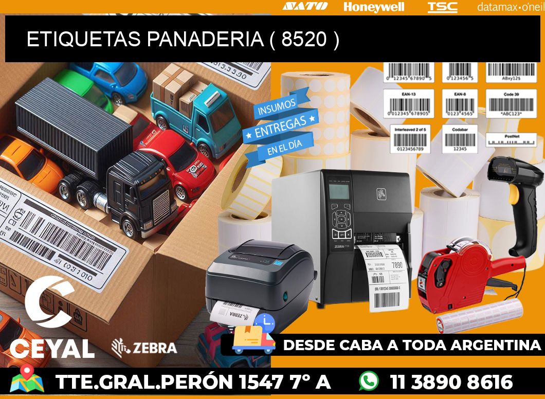 ETIQUETAS PANADERIA ( 8520 )