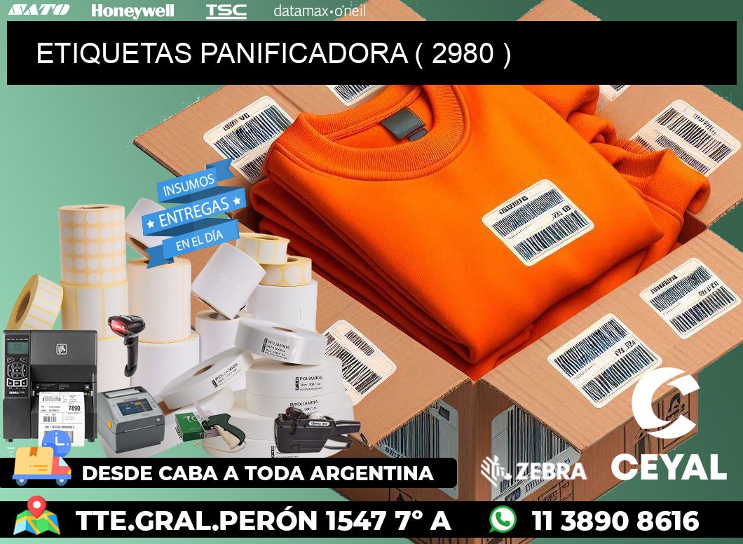 ETIQUETAS PANIFICADORA ( 2980 )