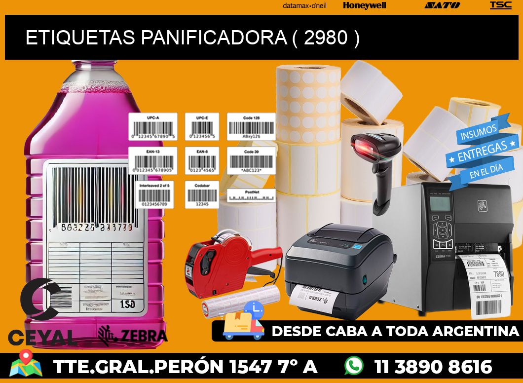 ETIQUETAS PANIFICADORA ( 2980 )