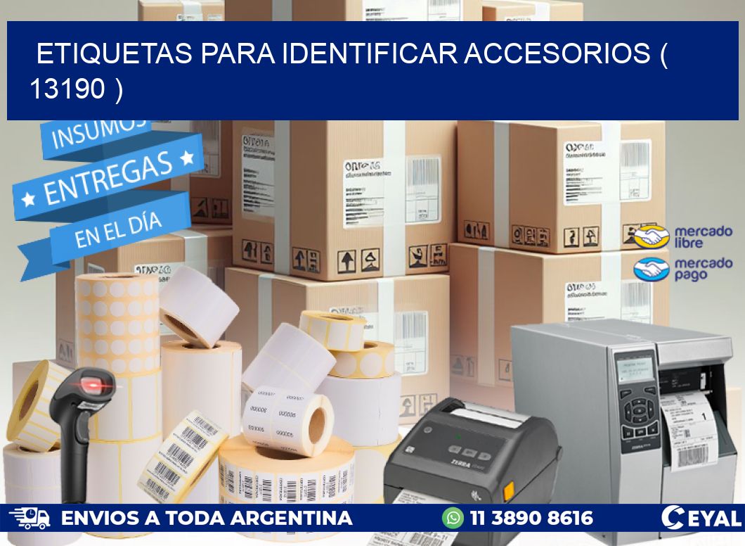 ETIQUETAS PARA IDENTIFICAR ACCESORIOS ( 13190 )