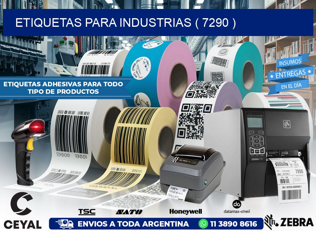 ETIQUETAS PARA INDUSTRIAS ( 7290 )