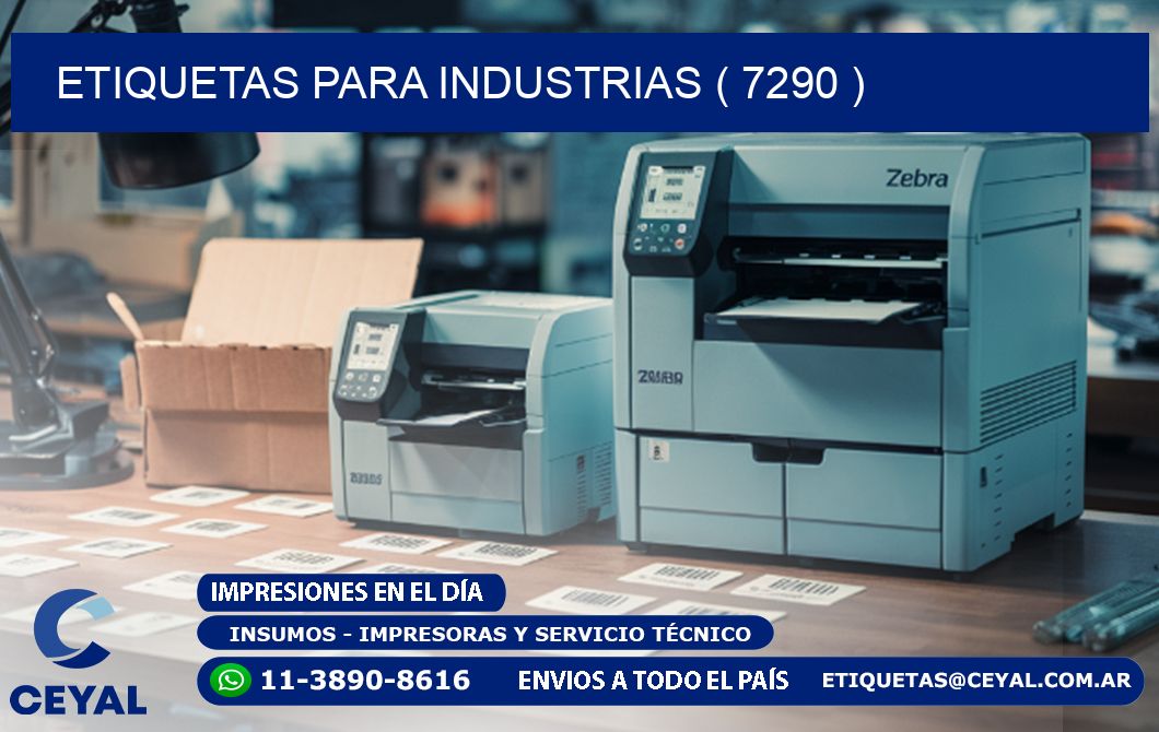 ETIQUETAS PARA INDUSTRIAS ( 7290 )