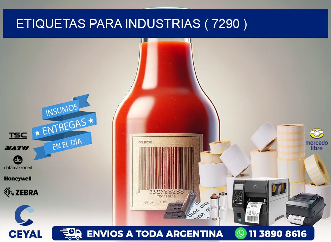 ETIQUETAS PARA INDUSTRIAS ( 7290 )