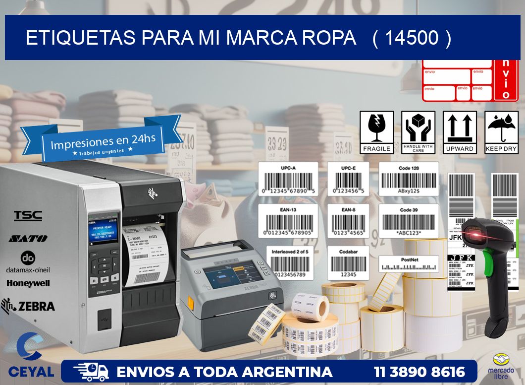 ETIQUETAS PARA MI MARCA ROPA   ( 14500 )