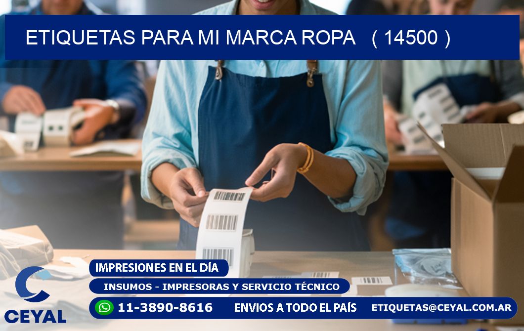 ETIQUETAS PARA MI MARCA ROPA   ( 14500 )