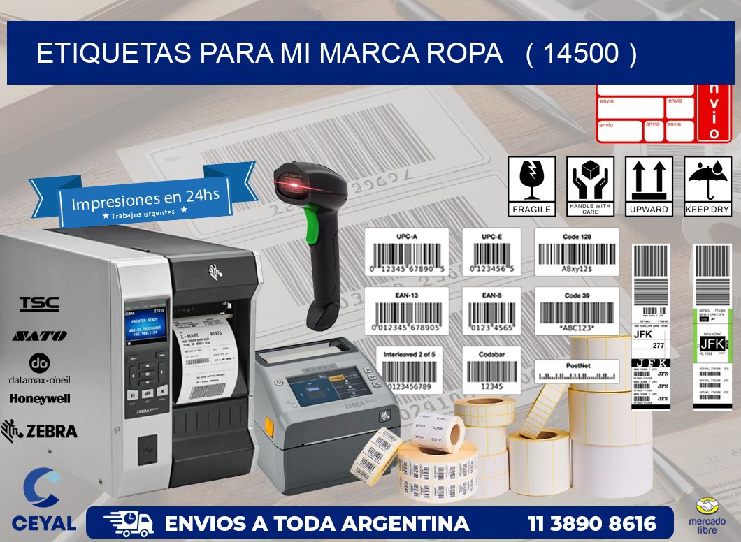 ETIQUETAS PARA MI MARCA ROPA   ( 14500 )