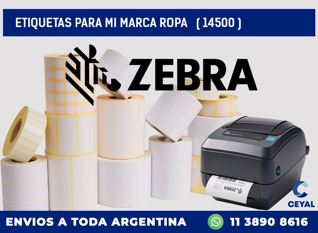 ETIQUETAS PARA MI MARCA ROPA   ( 14500 )