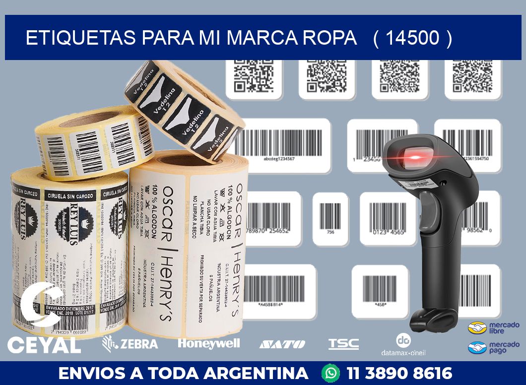 ETIQUETAS PARA MI MARCA ROPA   ( 14500 )