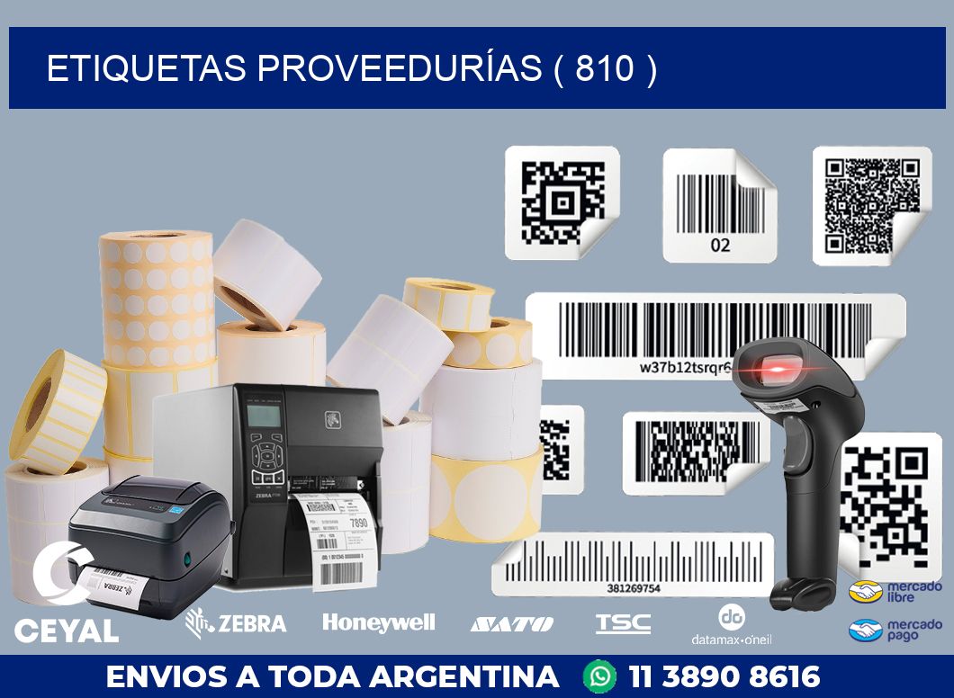 ETIQUETAS PROVEEDURÍAS ( 810 )