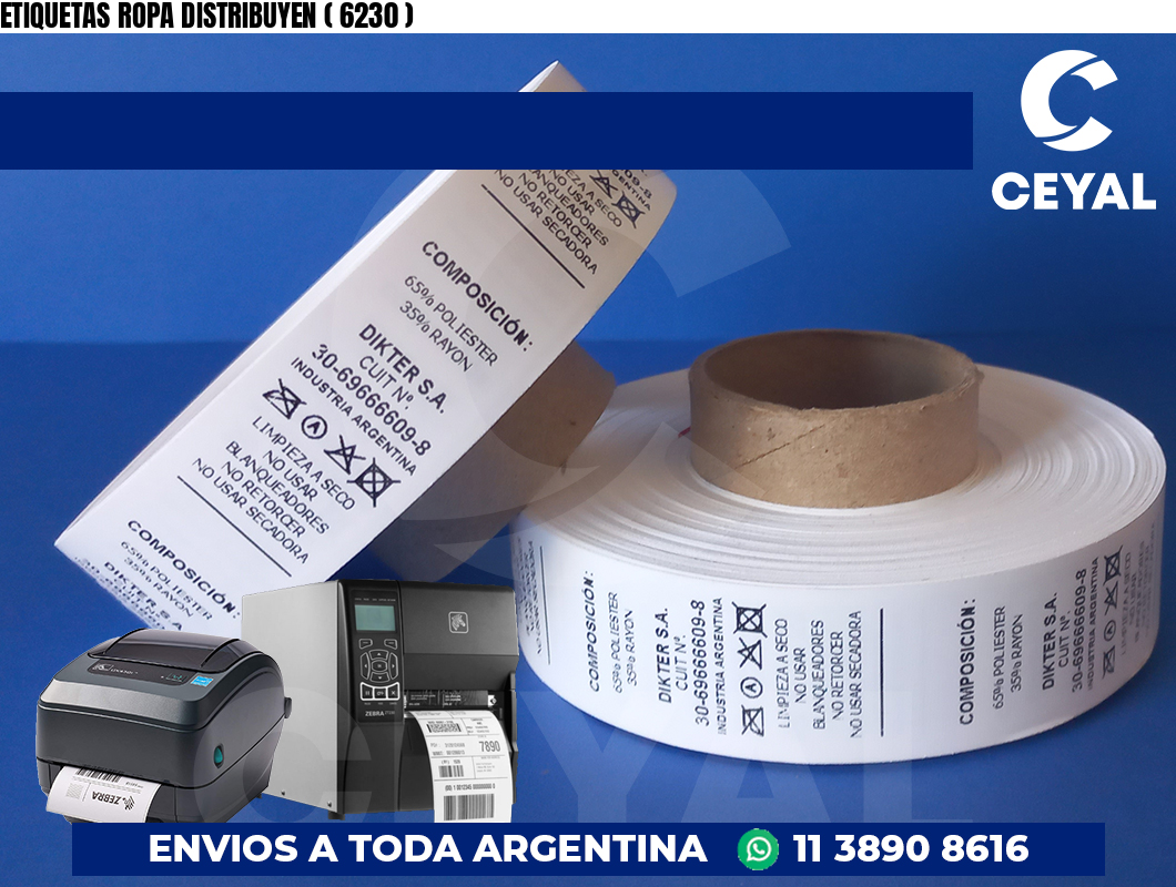 ETIQUETAS ROPA DISTRIBUYEN ( 6230 )