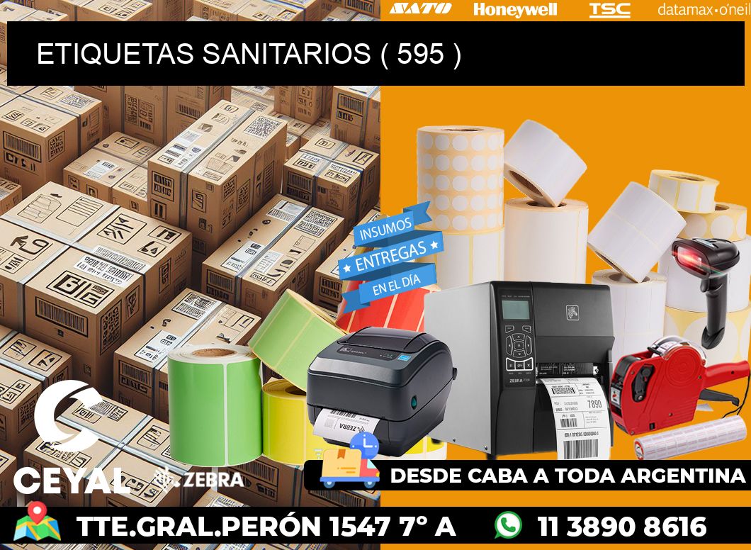 ETIQUETAS SANITARIOS ( 595 )