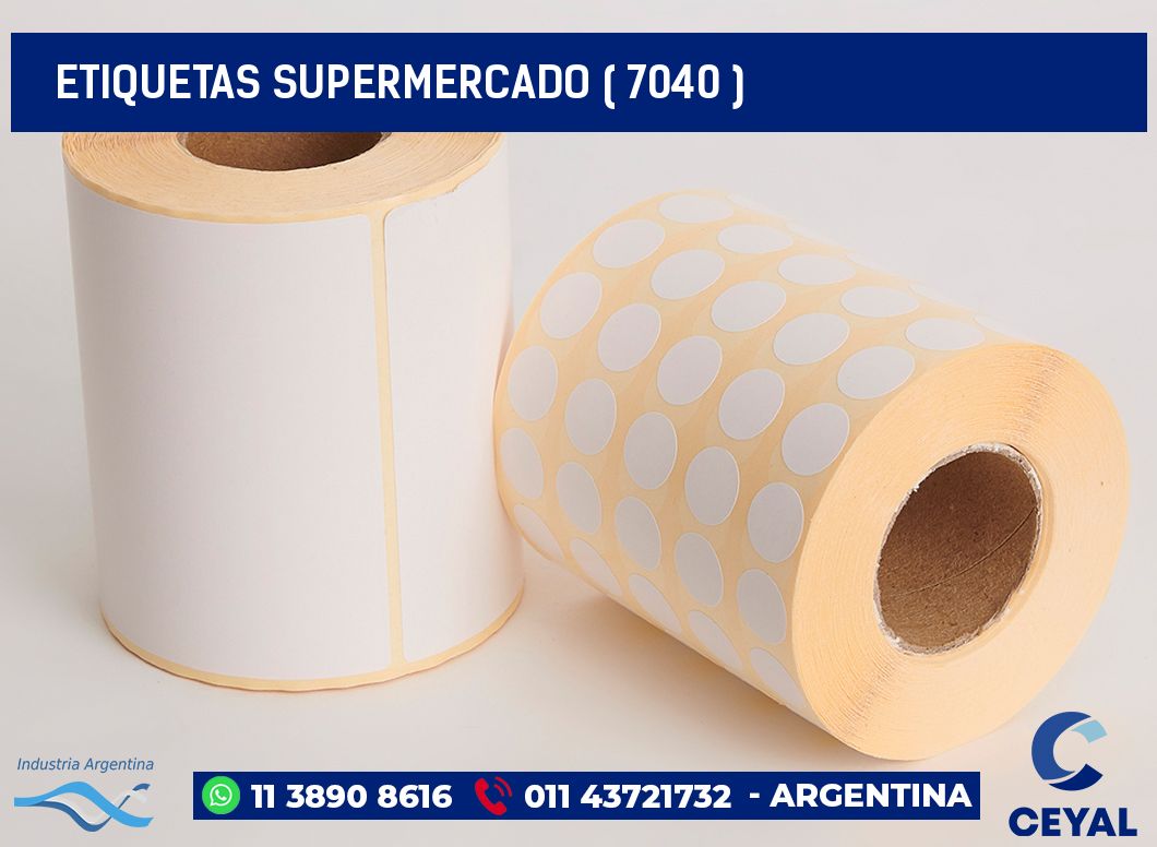 ETIQUETAS SUPERMERCADO ( 7040 )