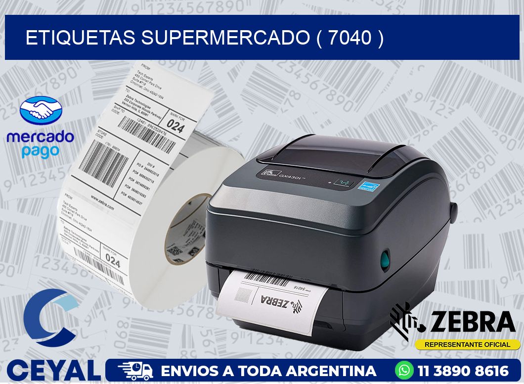 ETIQUETAS SUPERMERCADO ( 7040 )