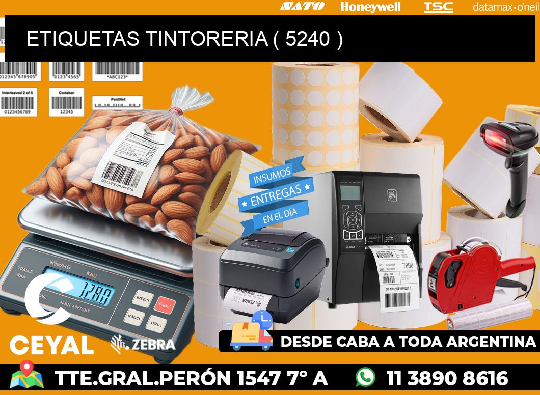 ETIQUETAS TINTORERIA ( 5240 )